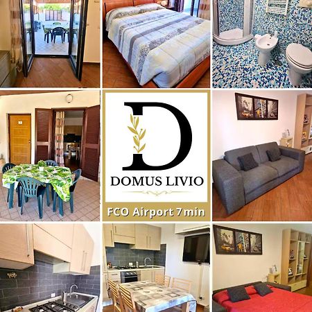Domus Livio, 7 Min Fco Airport, Free Wifi, Garden Apartment, 2 Tv Hd Fiumicino Exterior foto
