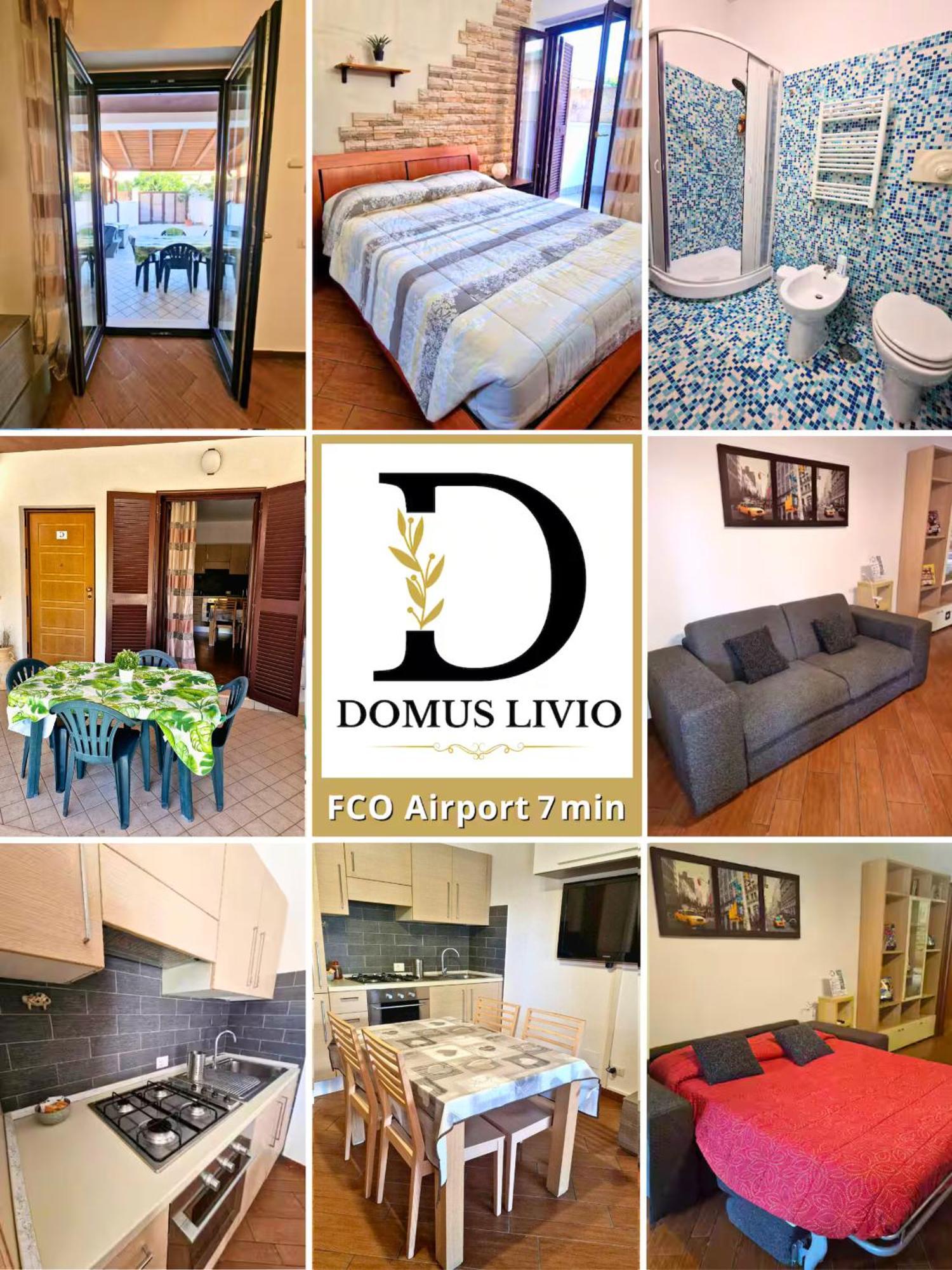 Domus Livio, 7 Min Fco Airport, Free Wifi, Garden Apartment, 2 Tv Hd Fiumicino Exterior foto